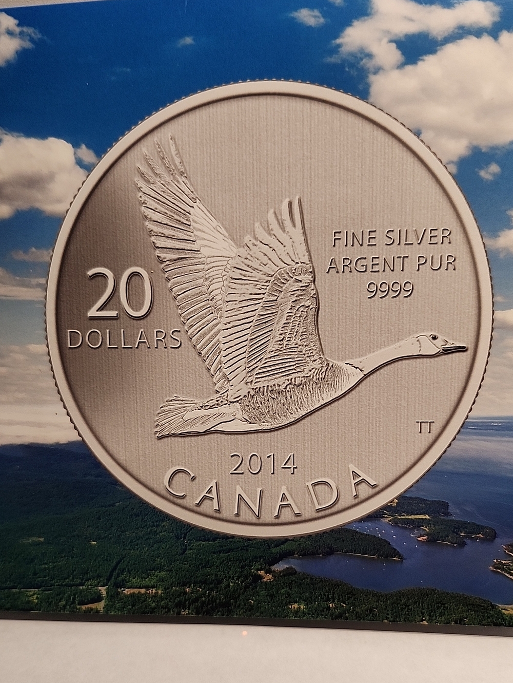2014 Canada Fine Silver $20 Coin - Silver Goose Design